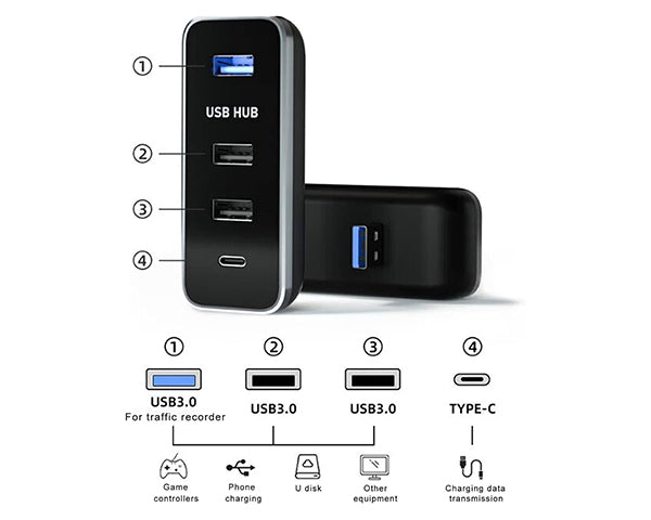 Tespart - USB Glovebox Charging Hub for Model 3 & Model Y