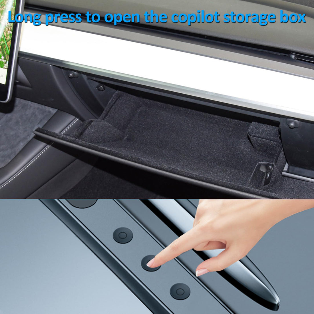 Tespart- Armrest Cover for Tesla Model 3/ Y(TPE）