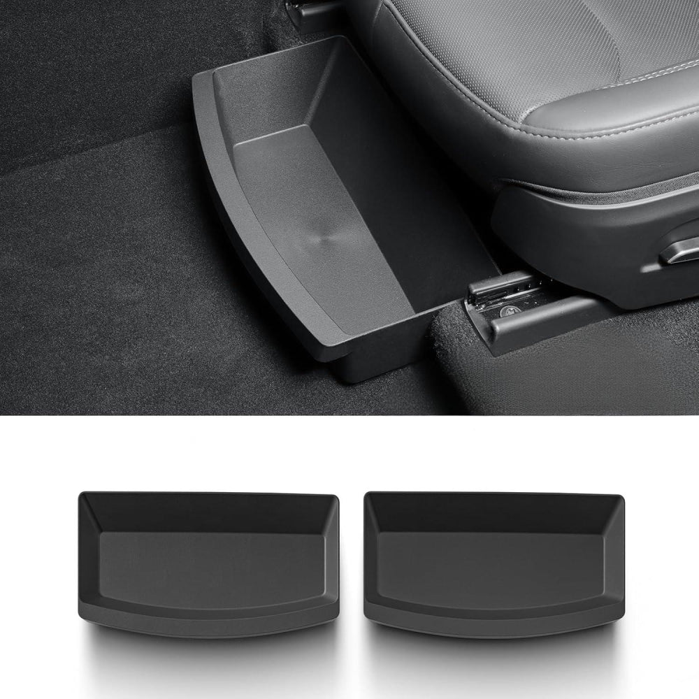 Under Seat Storage Box Organizer for Model Y Juniper Hidden Drawer