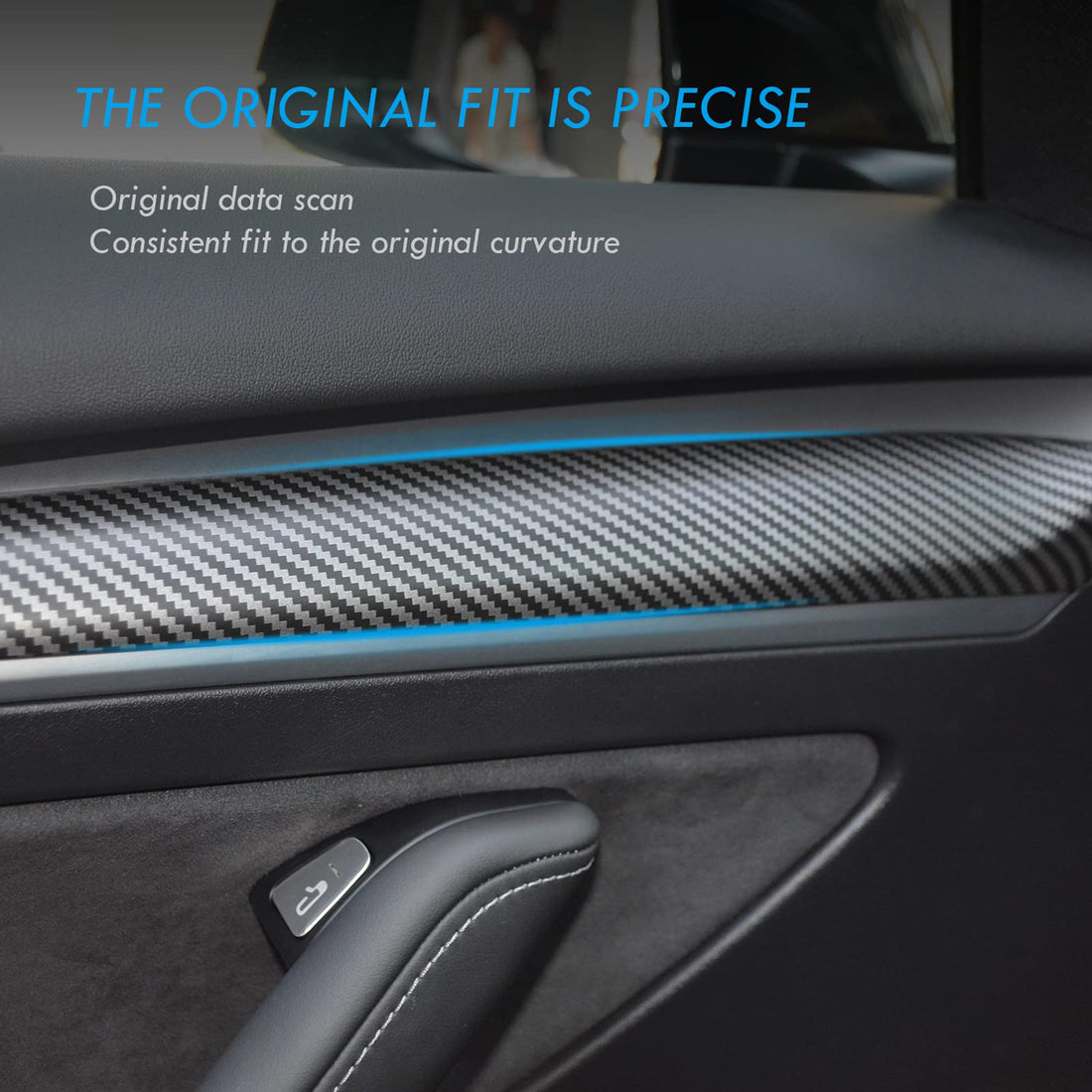 Tespart - Variety Door Panel Trim for Tesla Model 3 2021-2023.10 & Model Y 2020-2024 -(2pcs)