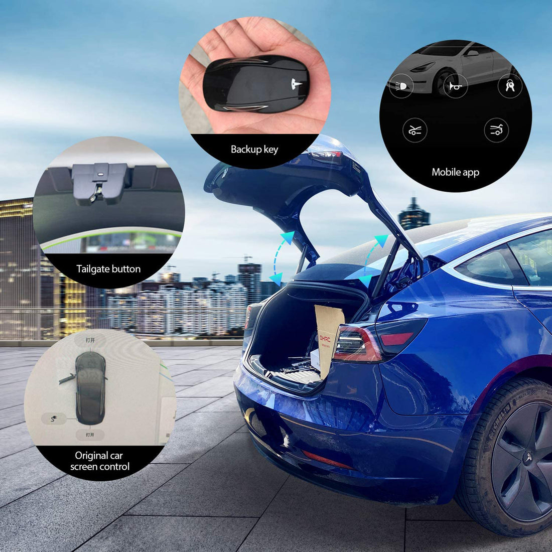 Tespart - Waterproof Board Electric Tailgate for Tesla Model 3 2019-2020