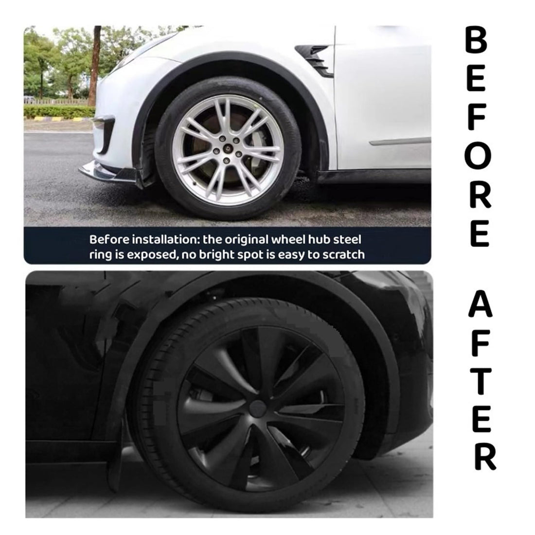 Tespart- 18' Wheel Cover For Tesla Model 3 Highland（4PCS)