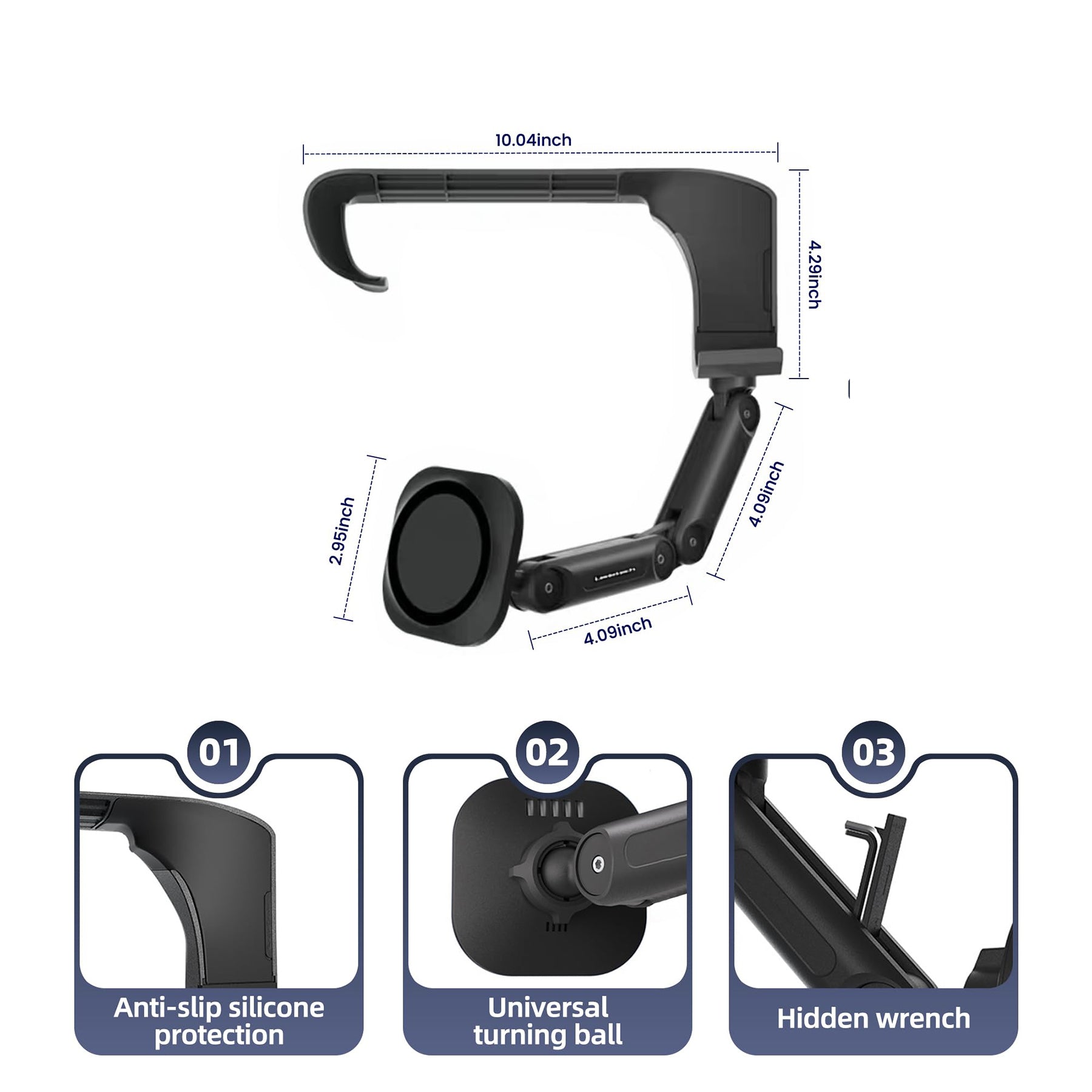 Tespart - Wireless Charging Phone Mount For Tesla Model 3/Y/S/X
