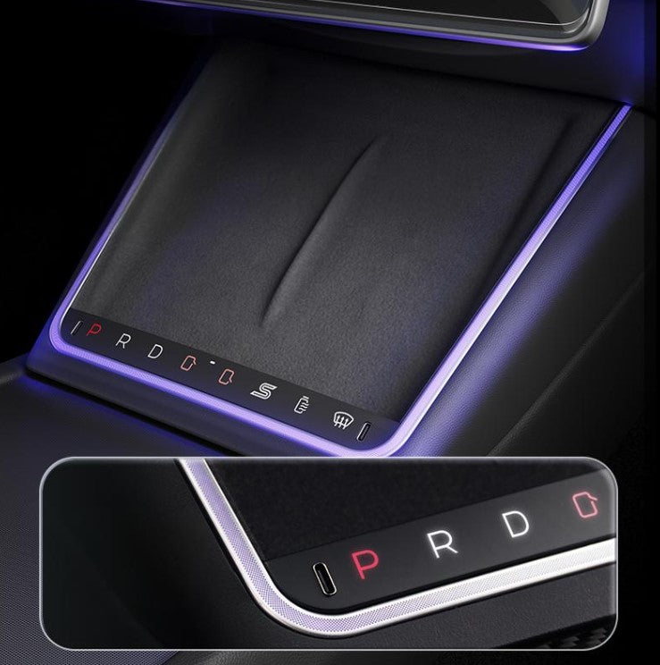 Wireless Charging Smart Button with Ambient Light for Model 3 Highland & New Model Y