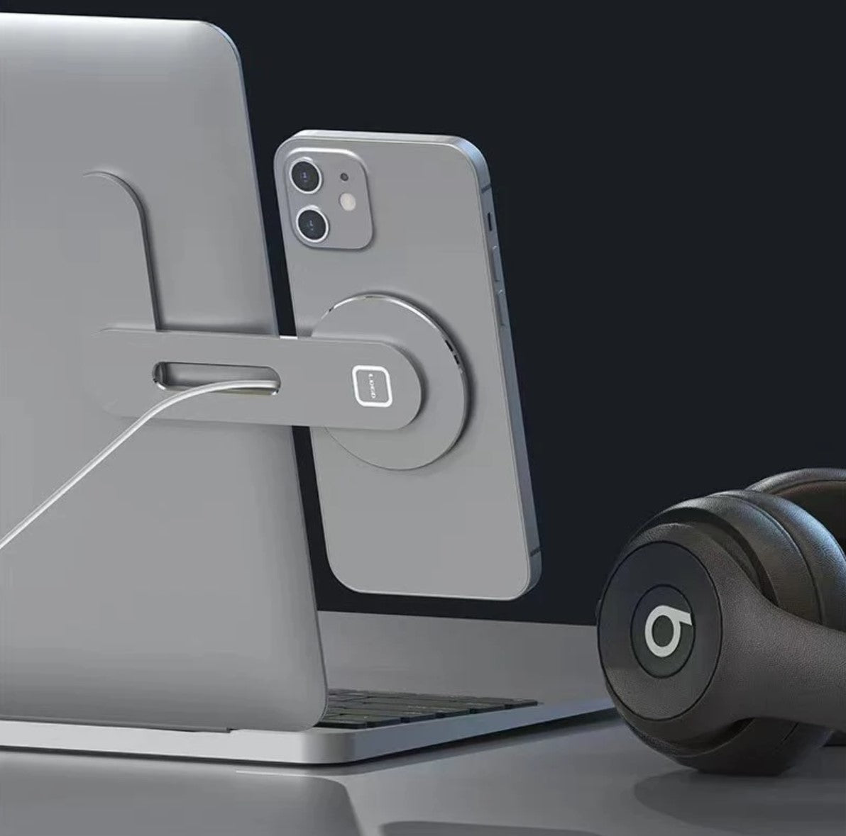 Foldable Magnetic Wireless Car Charger Mount for Tesla Model 3/X/Y/S