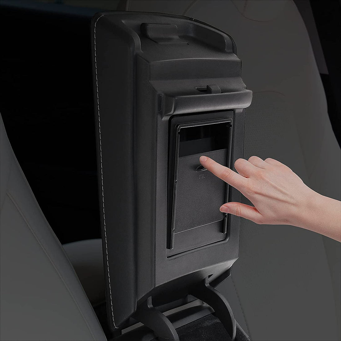 Organizador de consola central apoyabrazos caja de almacenamiento oculta para Tesla modelo 3 2017-2023 modelo Y 2020-2023
